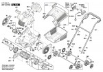 Bosch 3 600 H8A 101 Universalverticutt 1100 Verticutter 230 V / Eu Spare Parts